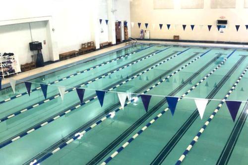 overhead shot of oakland pool